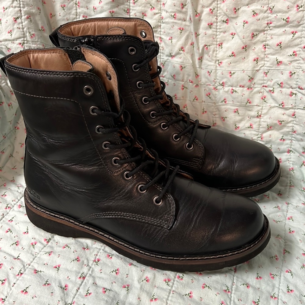 Taos Boots Leather Just Work it Combat Boots Moto Soft Leather Comfortable
